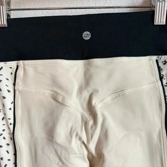 Vimmia Women's Meow Side Print Piped Half & Half Midrise Leggings Size S - Picture 6 of 14